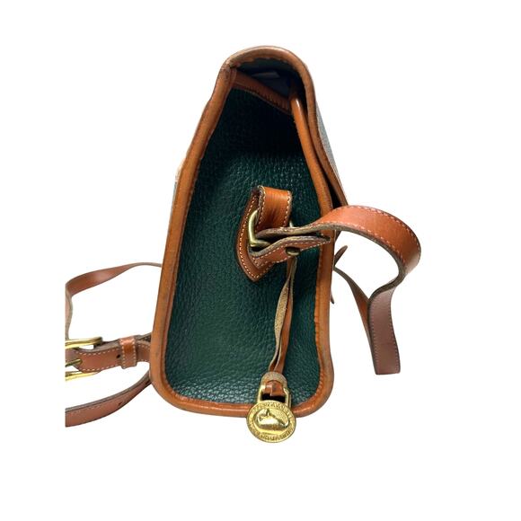Dooney & Bourke Green Calvary Equestrian Flap All Weather Leather Crossbody Bag - Picture 5 of 16